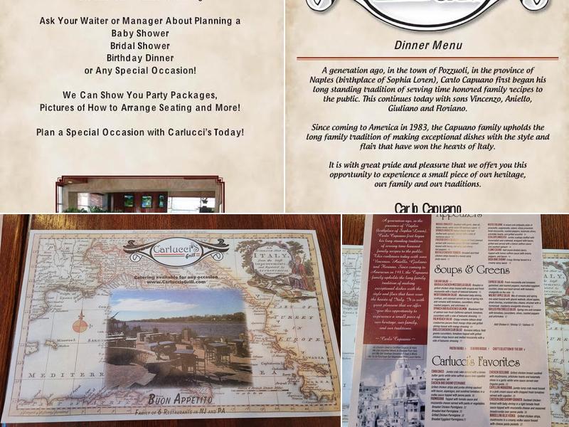 Carlucci’s Grill Menu