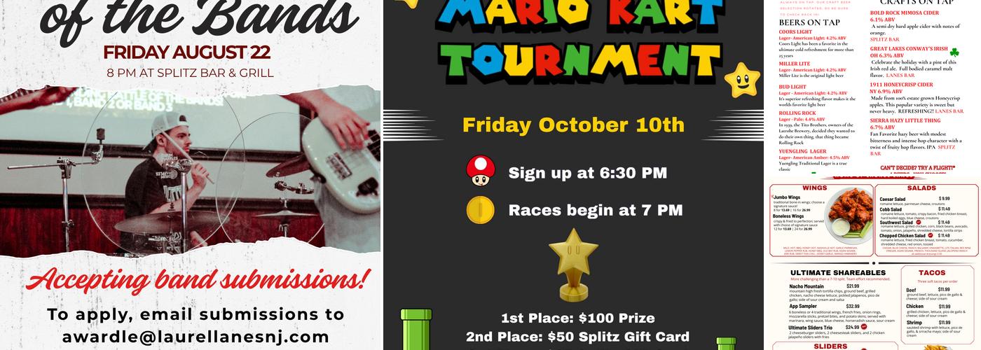 Splitz Bar & Grill Menu