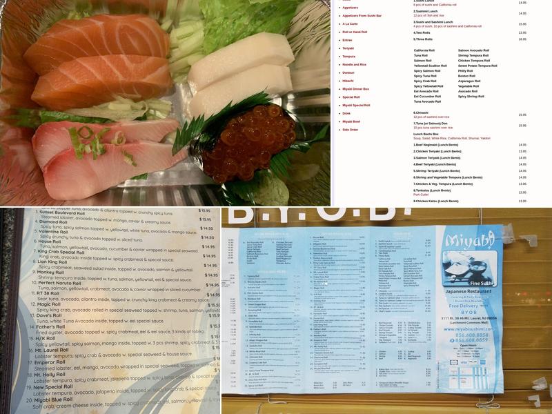 Miyabi Restaurant Menu