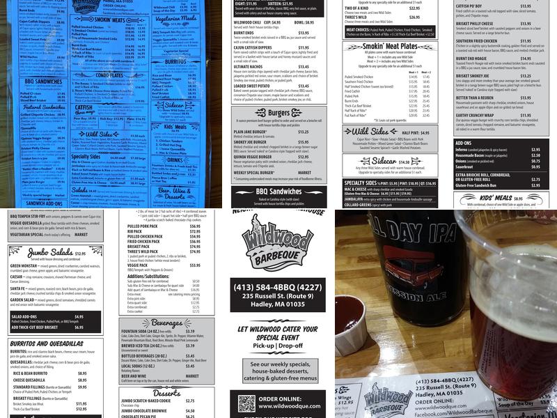 Wildwood Barbeque Menu