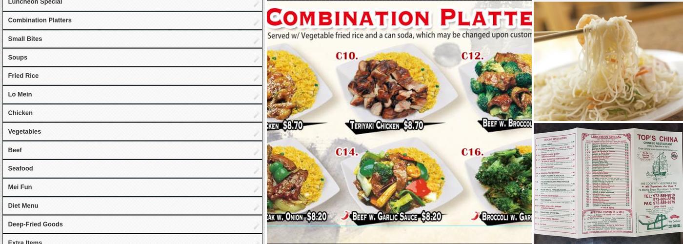 Top China Menu
