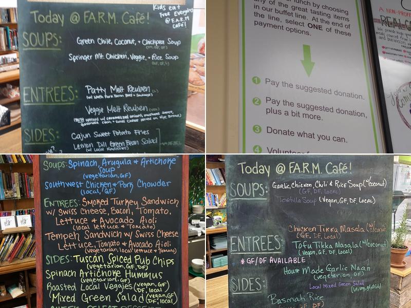 F.A.R.M. Cafe Menu