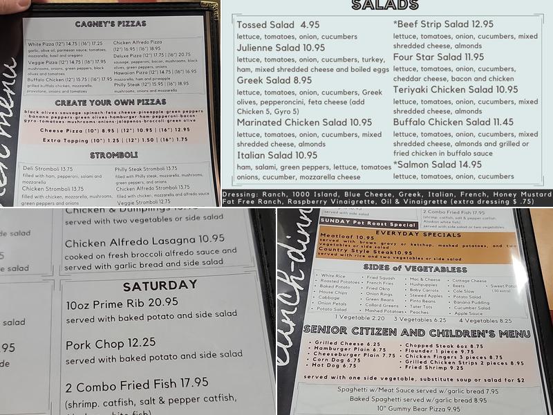 Cagney's Kitchen of Wilkesboro Menu