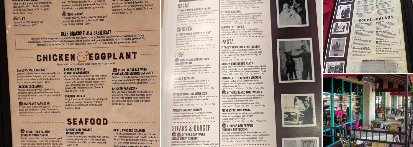 Frugatti's Menu