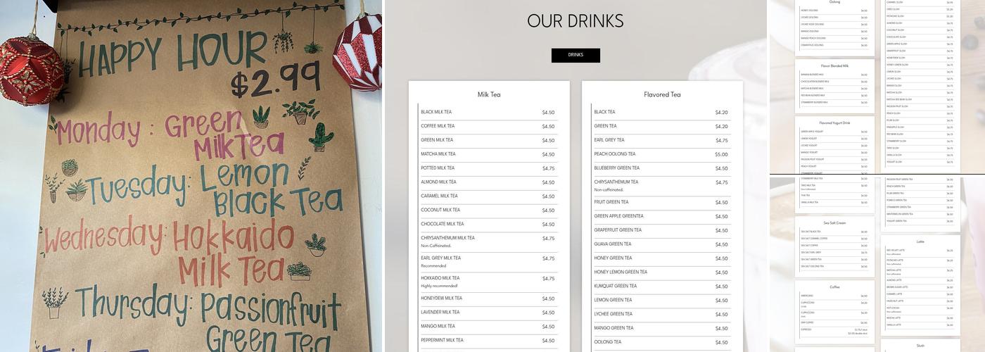 Bon Appetea Cafe - Alhambra Menu