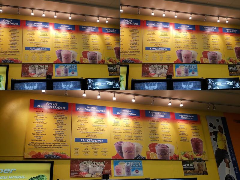 Nrgize Menu