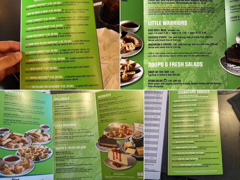 HuHot Mongolian Grill Menu