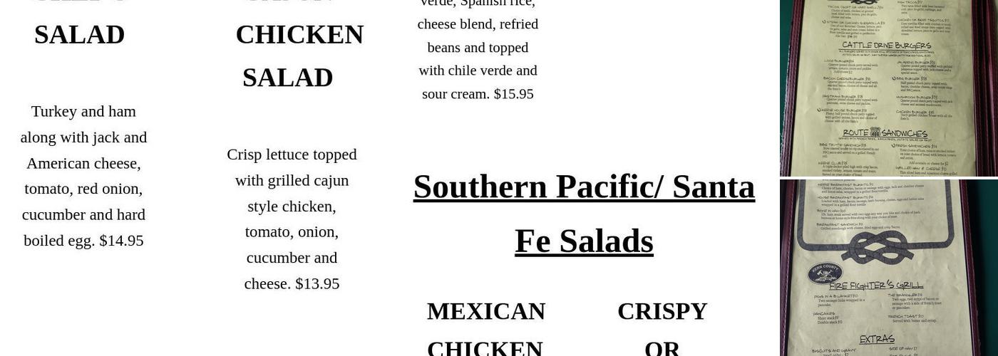 Keene Cafe Menu