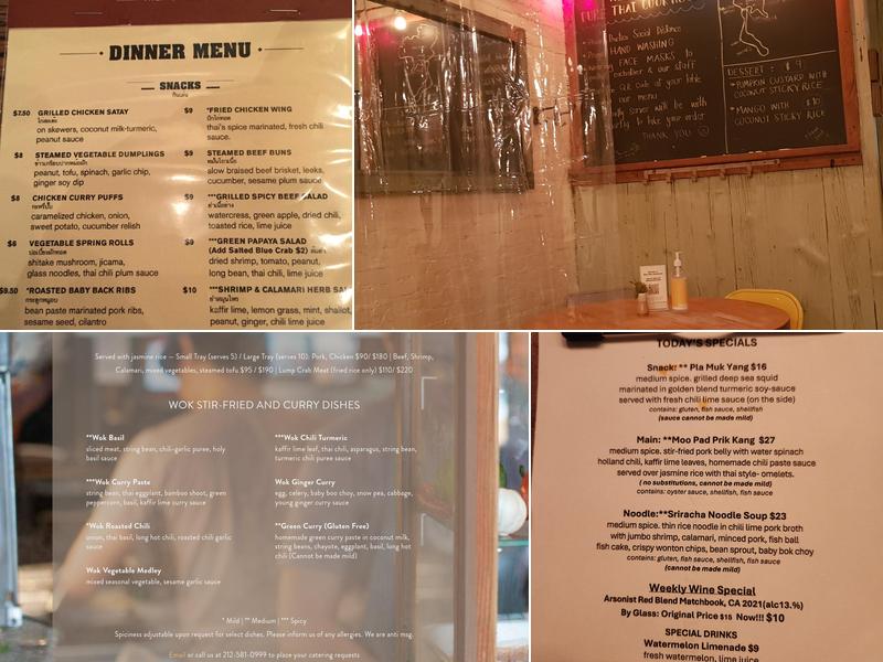 Pure Thai Cookhouse Menu