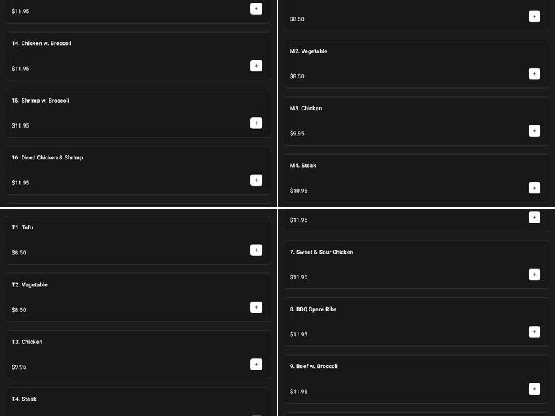 Lin's Garden Restaurant Menu