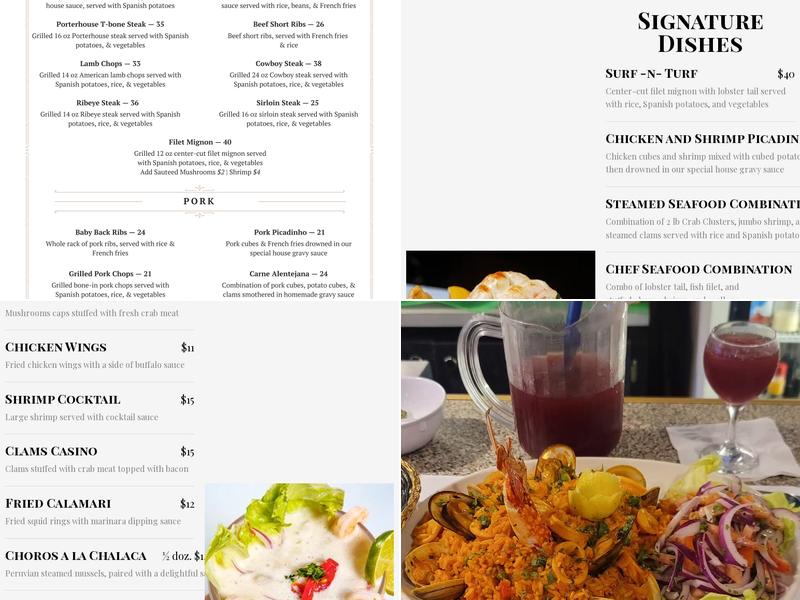 O'Imperial Bar & Restaurant Menu