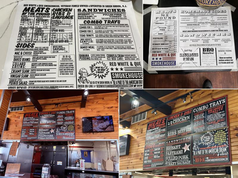 Red White & Que Smokehouse Menu
