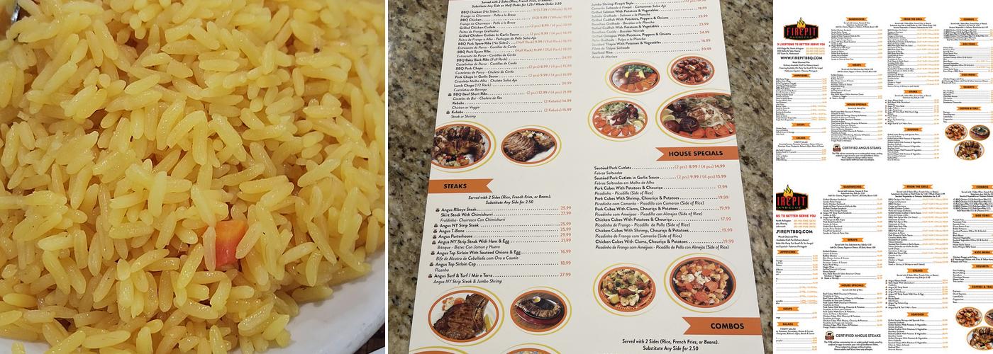 Fire Pit Barbecue Menu