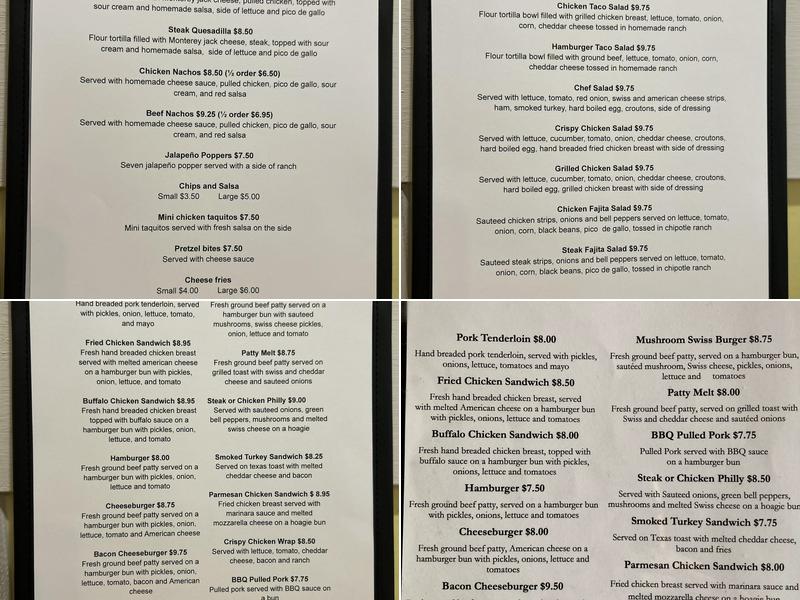 Yeya's Scratch Kitchen Menu