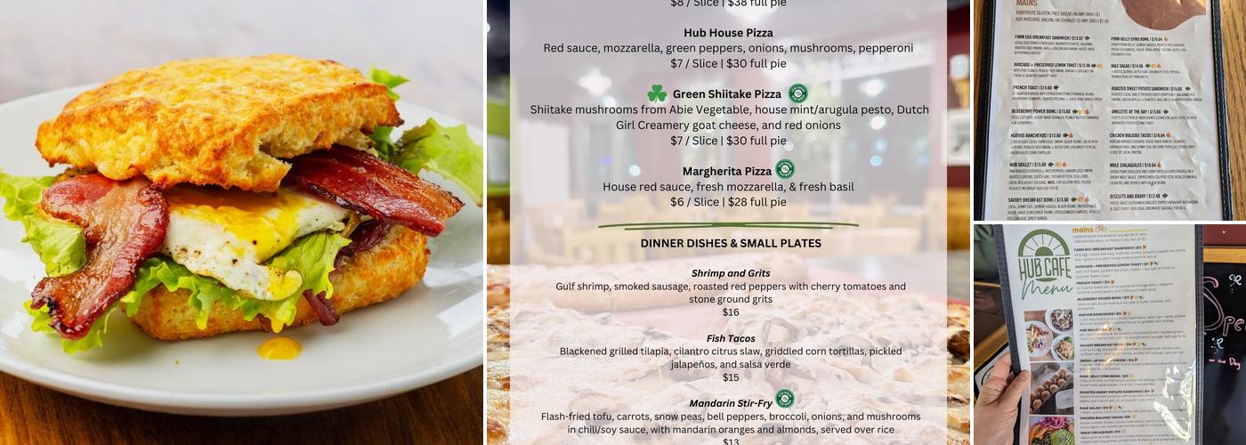 The Hub Cafe Menu
