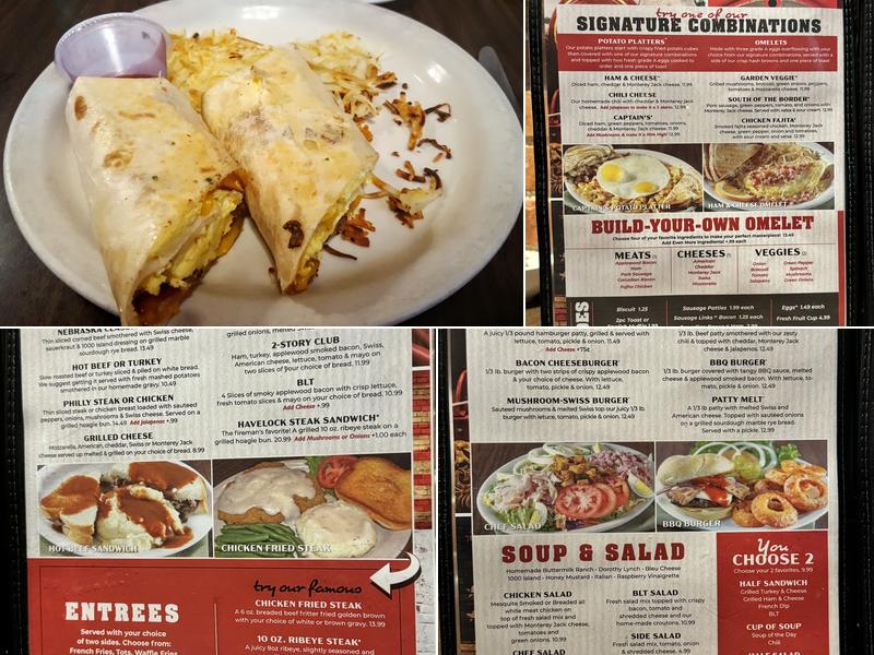 Engine House Cafe Menu