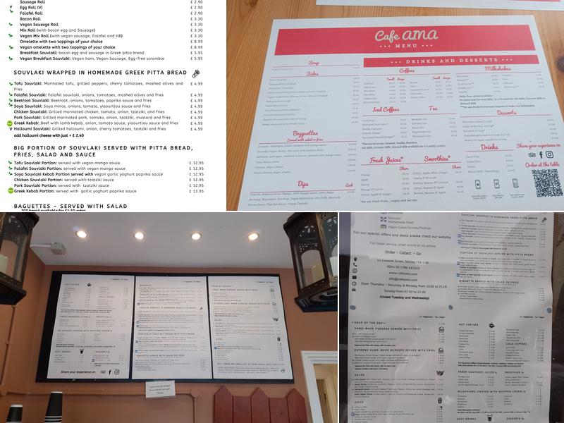 Cafe Aina Restaurant Menu