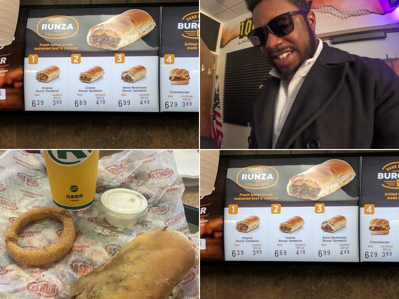 Runza Restaurant Menu