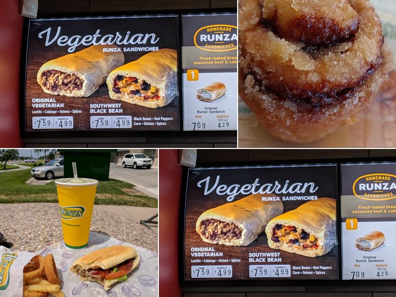 Runza Restaurant Menu