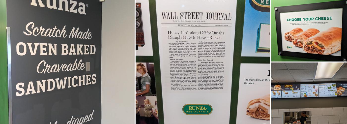 Runza Restaurant Menu