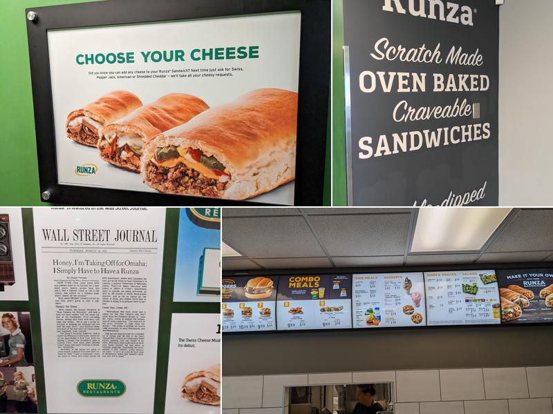 Runza Restaurant Menu