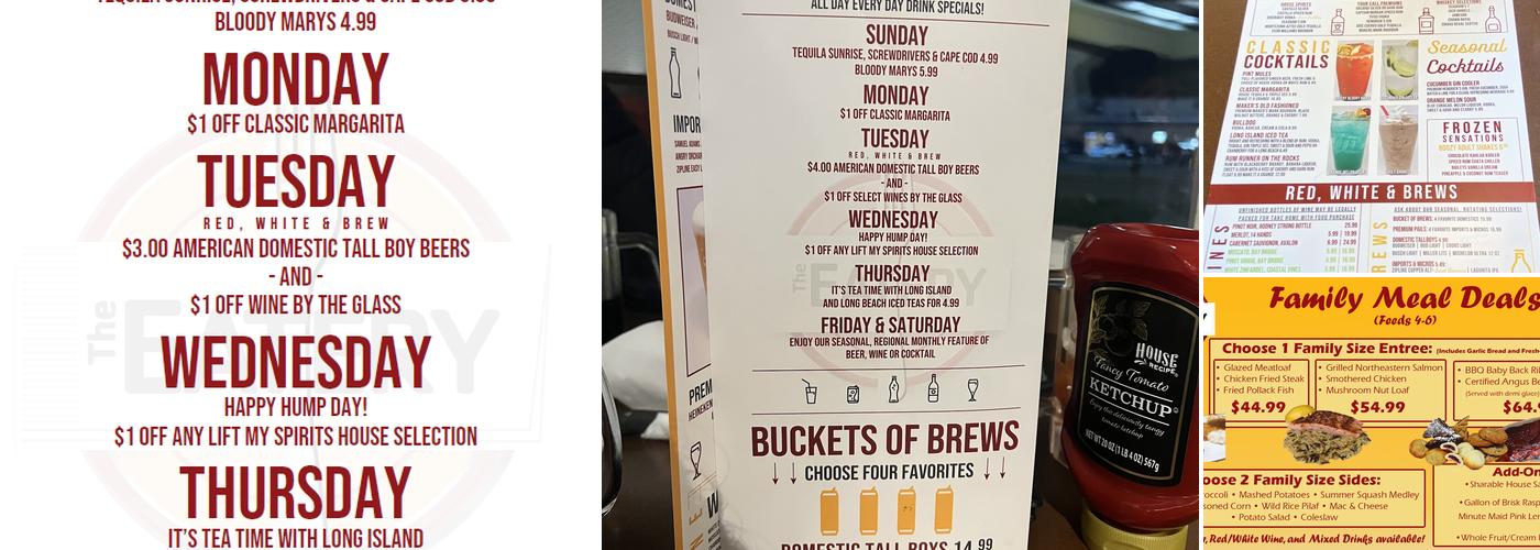 The Eatery Restaurant Menu