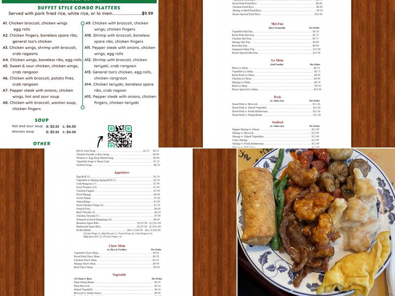 Empire Buffet Menu