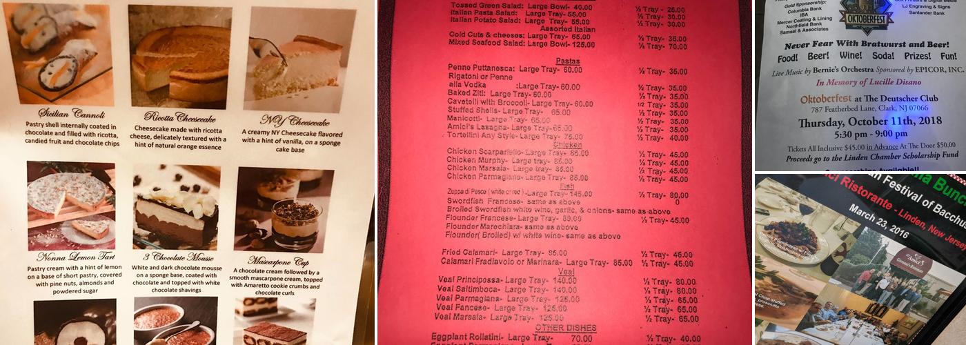 III Amici Ristorante Menu