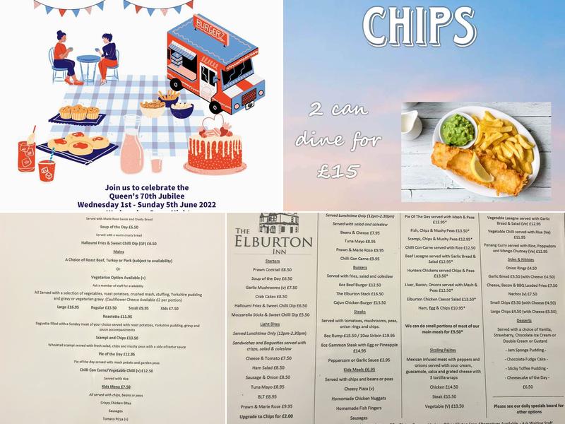 The Elburton Inn Menu