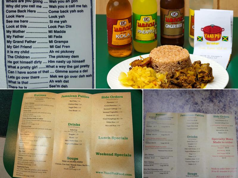 Yaad Pot Menu