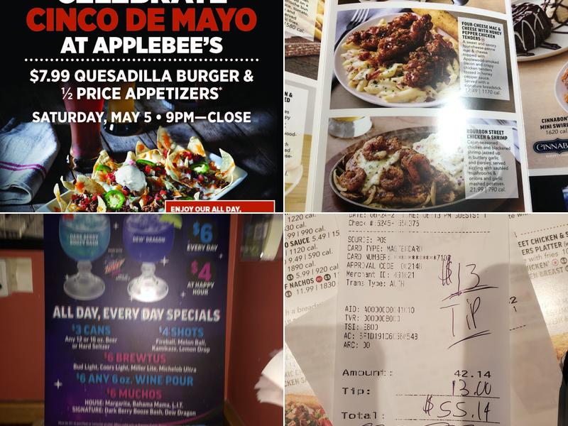 Applebee's Grill + Bar Menu