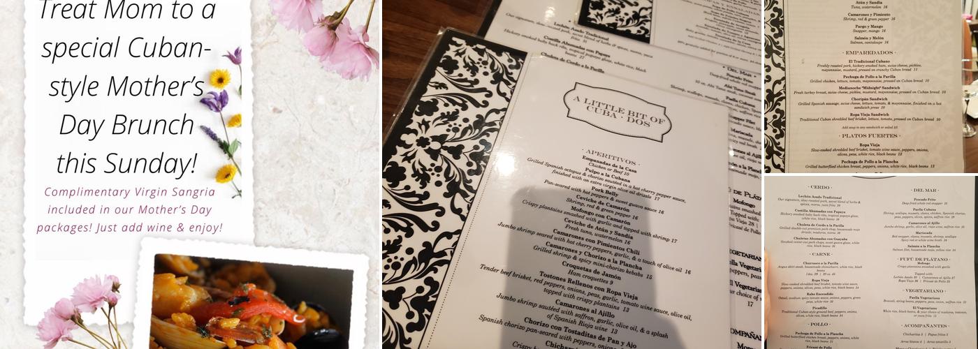 A Little Bit of Cuba Dos Menu