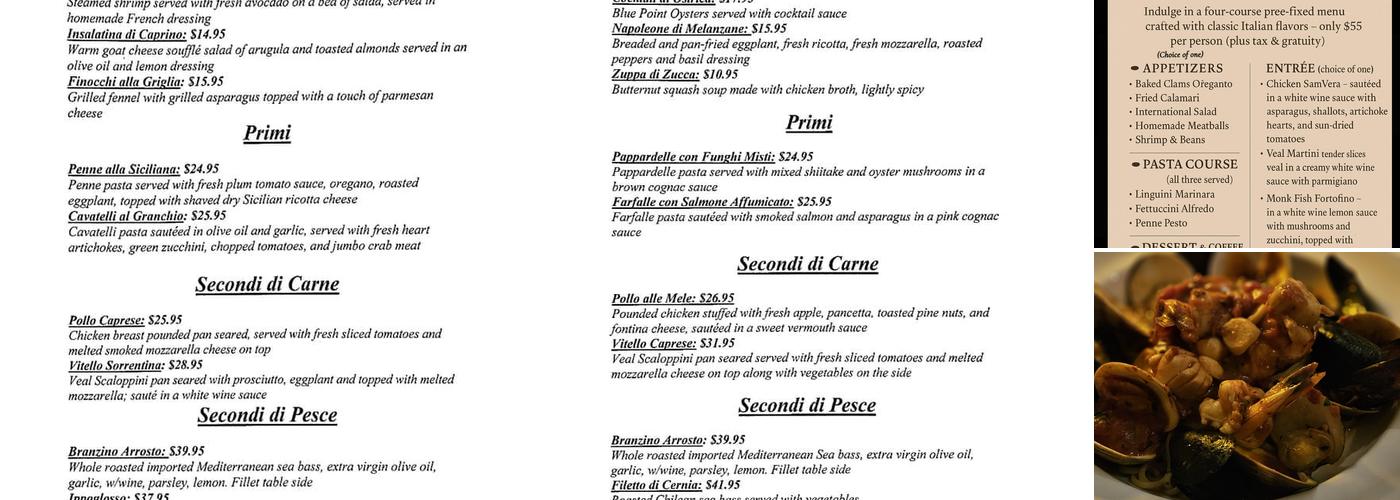 Sam Vera Menu