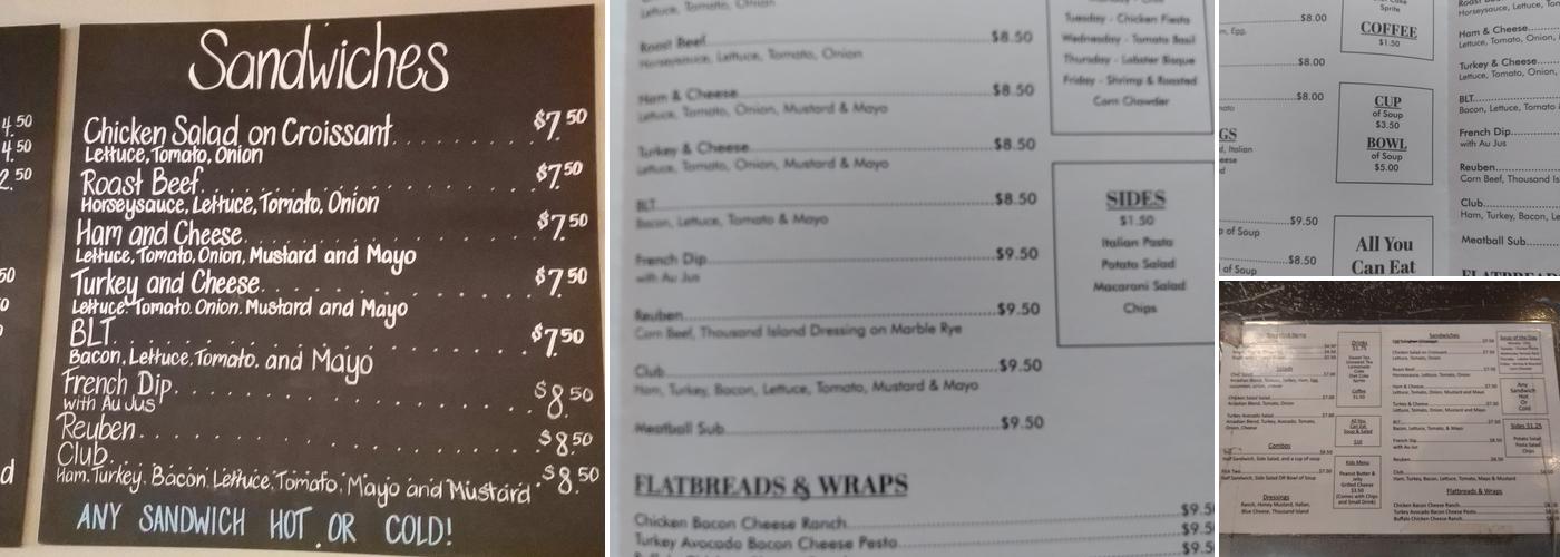 Daisy Mae's Menu
