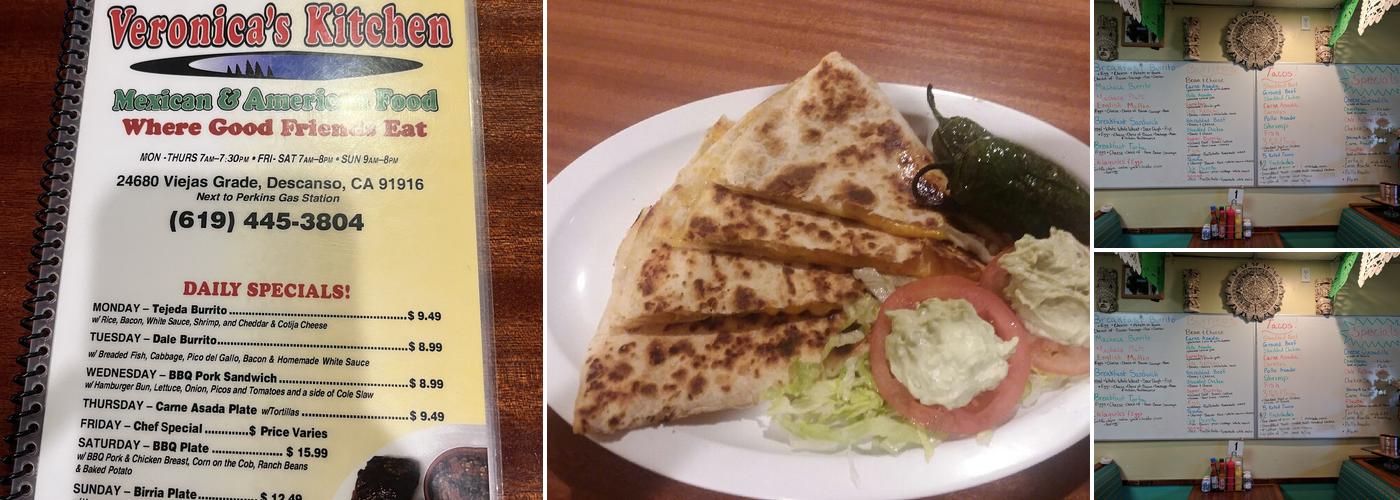 Veronica's Kitchen Menu