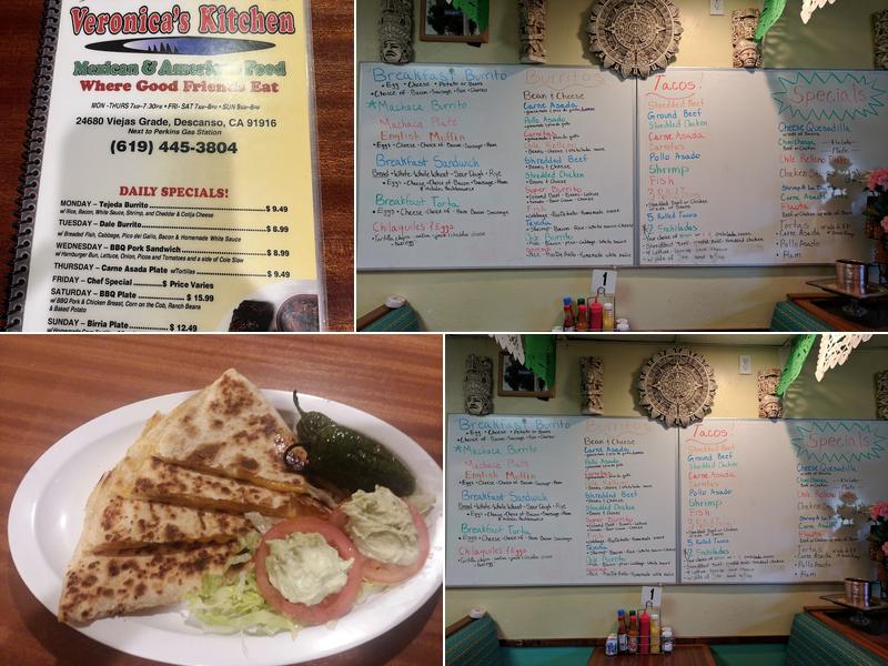 Veronica's Kitchen Menu