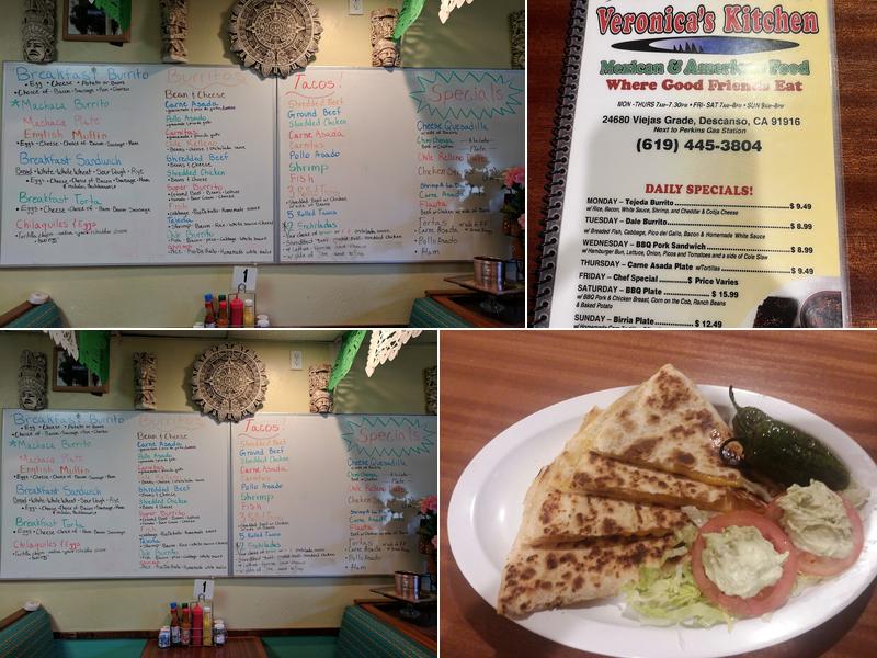 Veronica's Kitchen Menu