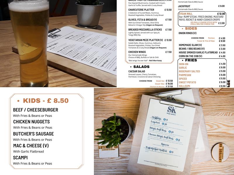 Latitude 48 Menu