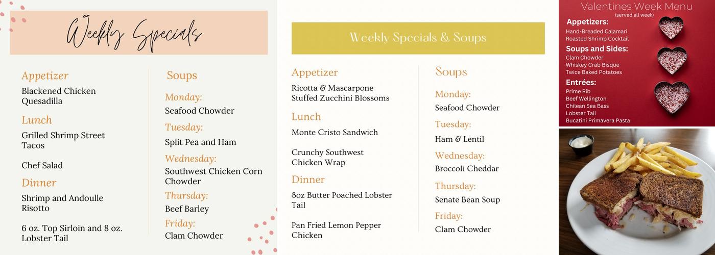 Dining On The Edge Menu