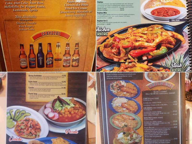 Palenque Mexican Restaurant Menu