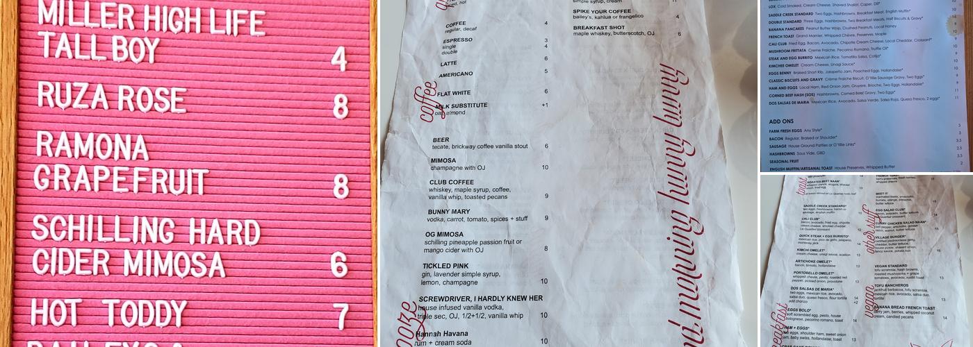 Saddle Creek Breakfast Club Menu