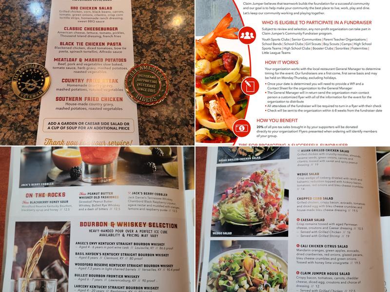 Claim Jumper Steakhouse & Bar- Rancho Cucamonga Menu