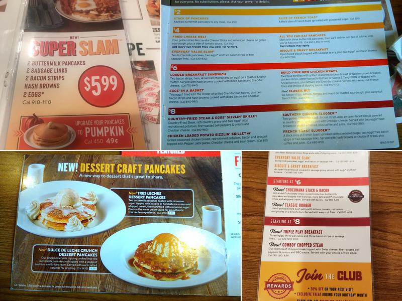 Denny's Menu
