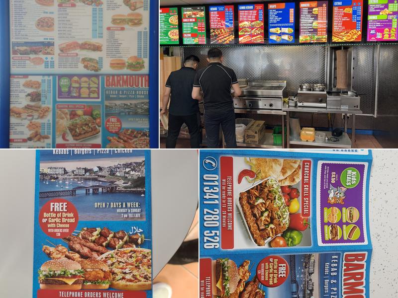 Barmouth Kebab & Pizza House Menu