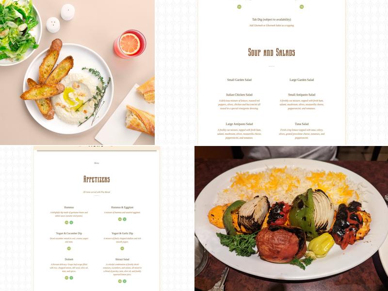 Giuseppe's Restaurant Menu