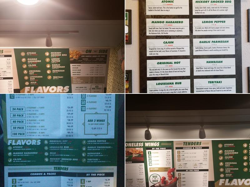 Wingstop Menu