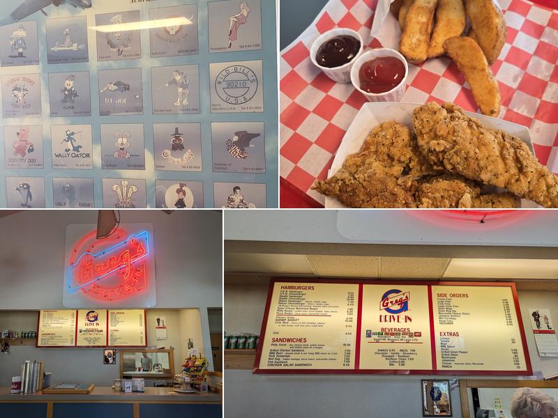 Greg's Restaurant Menu