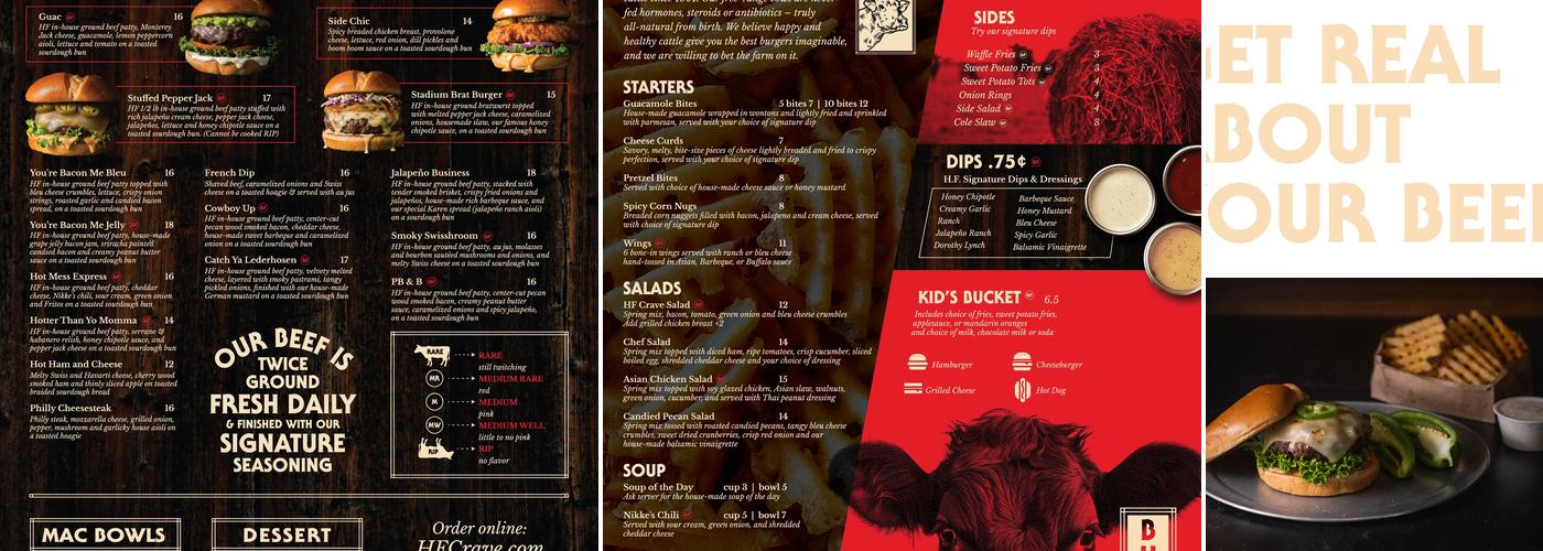 HF Crave Menu