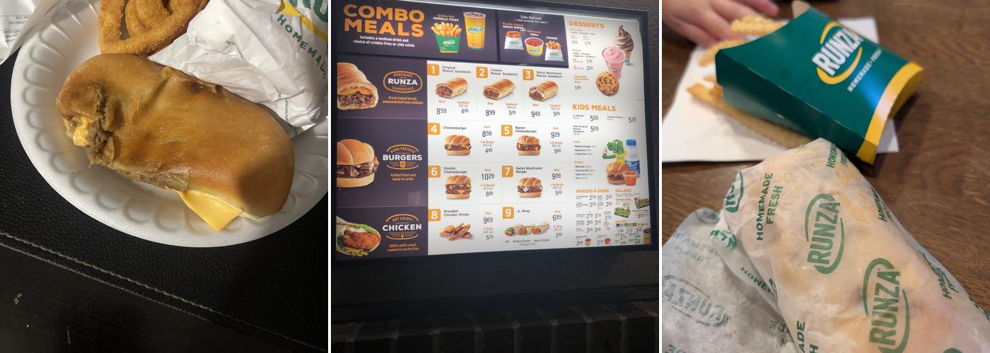 Runza Restaurant Menu