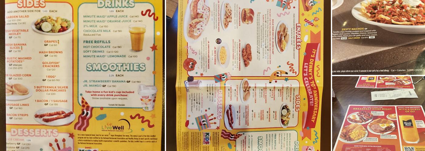 Denny's Menu